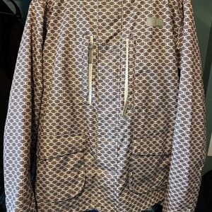 DC Beige Jacket with Logo Detail